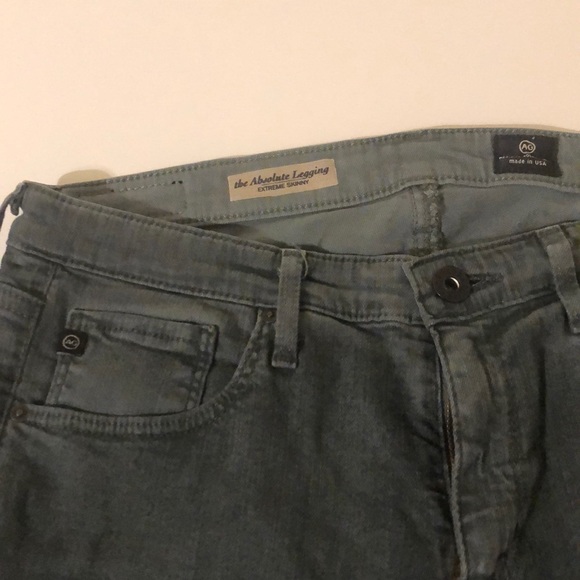 AG Absolute Legging Jean 29R Dark Green - Picture 3 of 3